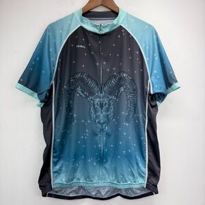 Primal Wear size 3XL Women’s The Goat Blue Sport Cut Cycling Jersey